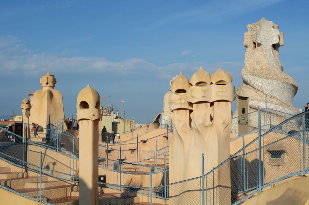 Private Roof Top Sant Antoni Barcelona Bagian luar foto